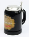 Vintage-Bierkrug-Satisfaction-guarateed-schwarz-ZD-4