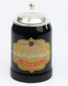 Vintage-Bierkrug-Satisfaction-guarateed-schwarz-ZD-5