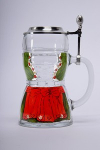 Dirndl Glas Zinndeckel