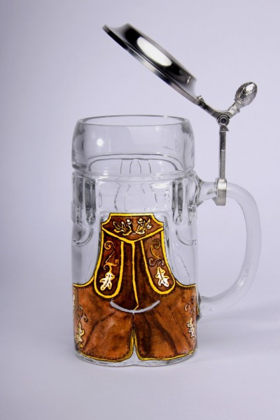 Lederhosen-Seidel 0,5l, Flachdeckel