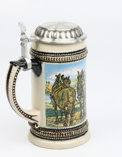 Mühleck 0,5l, Bierzug mit Fässern_3