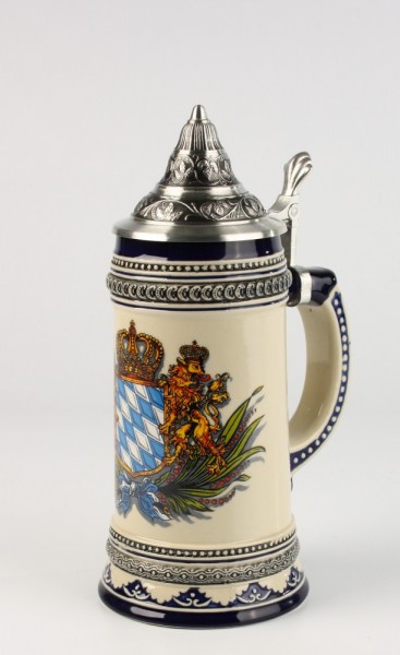 Gutsherren blau 0,5l, Bayernlöwen, Spitzdeckel