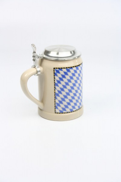 Kannenbäcker 0,5l, Bayernstrukturrauten, Flachdeckel_3