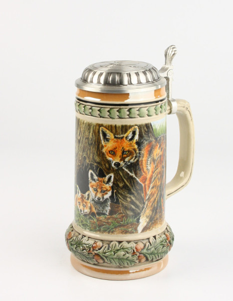 Tierreich Fuchs 0,5l, Wilddeckel Jagdhorn