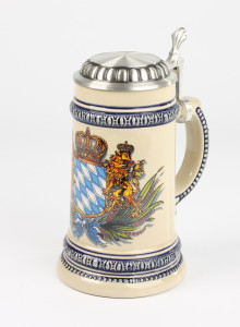 Euler grau 0,5l, Bayernlöwen, Rollendeckel