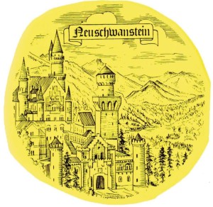 PA  Neuschwanstein  schwarz/weiss