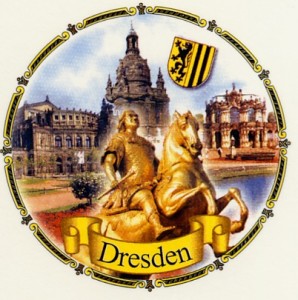 Dresden  3er-Motiv   Kordelrand